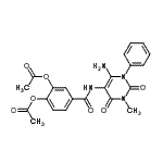 CAS#: 176379-12-7, 4-[(6-Amino-3-Methyl-2,4-Dioxo-1-Phenyl-1,2,3,4-Tetrahydro-5-Pyrimidinyl)Carbamoyl]-1,2-Phenylene Diacetate