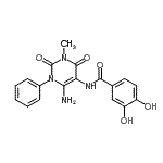 CAS#: 176379-18-3, N-(6-Amino-3-Methyl-2,4-Dioxo-1-Phenyl-1,2,3,4-Tetrahydro-5-Pyrimidinyl)-3,4-Dihydroxybenzamide