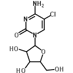 CAS 登录号：17676-65-2， 4-氨基-5-氯-1-呋喃戊糖基-2(1H)-嘧啶酮