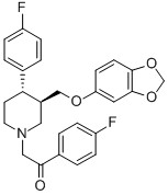 CAS#: 176894-09-0, 2-[(3R,4S)-3-(1,3-Benzodioxol-5-Yloxymethyl)-4-(4-Fluorophenyl)Piperidin-1-Yl]-1-(4-Fluorophenyl)Ethanone