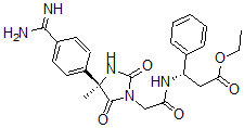 CAS 登录号：177563-40-5， (3S)-3-[[2-[(4S)-4-(4-甲脒基苯基)-4-甲基-2,5-二氧代咪唑烷-1-基]乙酰基]氨基]-3-苯丙酸乙酯