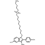 CAS 登录号：177583-70-9， 2-(4-羟基苯基)-3-甲基-1-[10-(戊基磺酰基)癸基]-1H-吲哚-5-醇