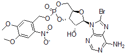 CAS#: 177592-87-9, (1S,6R,8R,9R)-8-(6-Amino-8-Bromopurin-9-Yl)-3-[(4,5-Dimethoxy-2-Nitrophenyl)Methoxy]-3-Oxo-2,4,7-Trioxa-3-Phosphabicyclo[4.3.0]Nonan-9-Ol