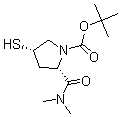 CAS#: 177615-44-0, (2S,4S)-2-[(Dimethylamino)Carbonyl]-4-Mercapto-1-Pyrrolidinecarboxylic Acid 1,1-Dimethylethyl Ester