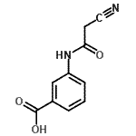 CAS 登录号：178168-23-5， 3-[(氰基乙酰基)氨基]苯甲酸