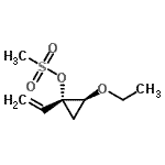 CAS 登录号：178899-57-5， (1R,2S)-2-乙氧基-1-乙烯基环丙基甲烷磺酸酯