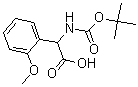 CAS#: 179417-69-7, alpha-[[(1,1-Dimethylethoxy)Carbonyl]Amino]-2-Methoxy-Benzeneacetic Acid
