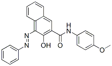 CAS 登录号：17947-32-9， N-(p-茴香基)-3-羟基-4-(苯基偶氮)萘-2-甲酰胺