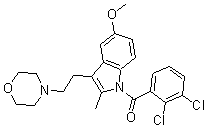 CAS#: 180002-83-9, (2,3-Dichlorophenyl)[5-Methoxy-2-Methyl-3-[2-(4-Morpholinyl)Ethyl]-1H-Indol-1-Yl]-Methanone