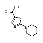 CAS#: 180403-13-8, 2-(1-Piperidinyl)-1,3-Thiazole-5-Carboxylic Acid