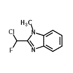 CAS#: 180797-72-2, 2-[Chloro(Fluoro)Methyl]-1-Methyl-1H-Benzimidazole
