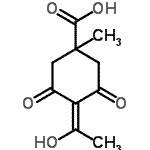 CAS#: 181486-37-3, 4-(1-Hydroxyethylidene)-1-methyl-3,5-dioxocyclohexanecarboxylic acid