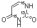 CAS 登录号：181517-11-3， 2,4(1H,3H)-嘧啶二酮-2-13C-1,3-15N2