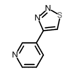 CAS#: 18212-27-6, 3-(1,2,3-Thiadiazol-4-Yl)Pyridine