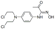 CAS 登录号：18237-80-4， N-[4-[二(2-氯乙基)氨基]苯基]-2-氧代丙酰胺肟