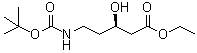 CAS#: 182370-56-5, Ethyl (3R)-3-Hydroxy-5-({[(2-Methyl-2-Propanyl)Oxy]Carbonyl}Amino)Pentanoate