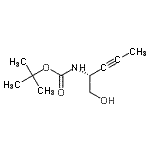 CAS#: 182495-17-6, 2-Methyl-2-Propanyl [(2R)-1-Hydroxy-3-Pentyn-2-Yl]Carbamate