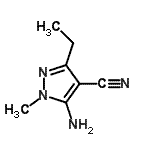 CAS#: 18280-56-3, 5-Amino-3-Ethyl-1-Methyl-1H-Pyrazole-4-Carbonitrile