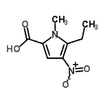 CAS#: 183268-98-6, 5-Ethyl-1-Methyl-4-Nitro-1H-Pyrrole-2-Carboxylic Acid