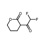 CAS 登录号：183279-72-3， 3-(二氟乙酰基)四氢-2H-吡喃-2-酮