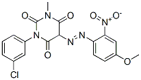 CAS#: 1833-72-3, 1-(3-Chlorophenyl)-5-[(4-Methoxy-2-Nitrophenyl)Azo]-3-Methylbarbituric Acid