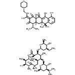 CAS 登录号：18353-77-0， (2E,4S,4aS,5aS,6S,12aS)-4-(二甲基氨基)-6,10,11,12A-四羟基-2-{羟基[(4-吗啉基甲基)氨基]亚甲基}-6-甲基-4A,5A,6,12A-四氢-1,3,12(2H,4H,5H)-并四苯三酮-(3R,5R,6S,7R,8R,11R,12S,13R,14S,15R)-6-羟基-5,7,8,11,13,15-六甲基-4,10-二氧代-14-{[3,4,6-三脱氧-3-(二甲基氨基)-beta-D-木糖基-己糖吡喃糖苷]氧基}-1,9-二氧杂螺[2.13]十六碳-12-基2,6-二脱氧-3-O-甲基-alpha-L-阿拉伯糖-吡喃己糖苷(1:1)