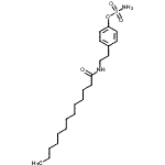 CAS 登录号：183560-60-3， 4-[2-(十三碳酰氨基)乙基]苯基氨基磺酸酯