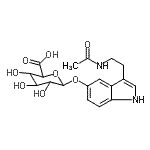 CAS 登录号：18430-06-3， 3-(2-乙酰氨基基乙基)-1H-吲哚-5-基吡喃己糖酸