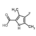 CAS#: 184646-96-6, 4-Fluoro-3,5-Dimethyl-1H-Pyrrole-2-Carboxylic Acid