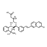 CAS#: 184763-26-6, {1-[({(1R,3R)-1-{3-[(E)-2-(7-Chloro-2-Quinolinyl)Vinyl]Phenyl}-3-Hydroxy-3-[2-(2-Hydroxy-2-Propanyl)Phenyl]Propyl}Sulfanyl)Methyl]Cyclopropyl}Acetic Acid