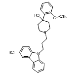 CAS#: 184845-43-0, 1-[3-(9H-Carbazol-9-Yl)Propyl]-4-(2-Methoxyphenyl)-4-Piperidinol Hydrochloride (1:1)