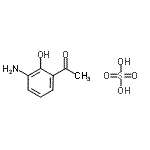CAS 登录号：185059-70-5， 1-(3-氨基-2-羟基苯基)乙酮硫酸盐(1:1)