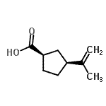 CAS#: 185197-89-1, (1R,3S)-3-Isopropenylcyclopentanecarboxylic Acid