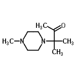CAS 登录号：185207-16-3， 3-甲基-3-(4-甲基-1-哌嗪基)-2-丁酮
