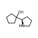 CAS#: 185246-69-9, 1-[(2R)-2-Pyrrolidinyl]Cyclopentanol