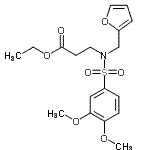 CAS#: 185300-64-5, Ethyl N-[(3,4-Dimethoxyphenyl)Sulfonyl]-N-(2-Furylmethyl)-beta-Alaninate