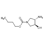 CAS#: 185423-65-8, Butyl (3S,4S)-3-Amino-4-Hydroxy-1-Pyrrolidinecarboxylate