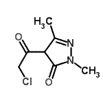 CAS#: 185746-06-9, 4-(Chloroacetyl)-2,5-Dimethyl-2,4-Dihydro-3H-Pyrazol-3-One
