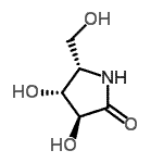 CAS 登录号：186025-83-2， (3S,4R,5S)-3,4-二羟基-5-(羟基甲基)-2-吡咯烷酮