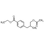 CAS#: 186344-90-1, Ethyl 4-(3-Acetoxy-2-Methylpropyl)Benzoate