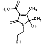 CAS#: 186379-46-4, 3-Acetyl-5-Hydroxy-4,5-Dimethyl-1-Propyl-1,5-Dihydro-2H-Pyrrol-2-One