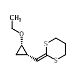 CAS 登录号：186772-65-6， 2-{[(1S,2S)-2-乙氧基环丙基]亚甲基}-1,3-二噻烷