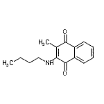CAS 登录号：18690-80-7， 2-(丁基氨基)-3-甲基-1,4-萘醌