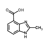 CAS#: 188106-94-7, 2-Methyl-1H-Benzimidazole-4-Carboxylic Acid