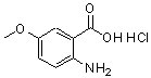 CAS#: 1882-70-8, 2-Amino-5-methoxybenzoic acid hydrochloride (1:1)