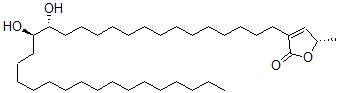 CAS#: 188295-46-7, (5S)-3-[(15R,16R)-15,16-Dihydroxydotriacontyl]-5-Methyl-5H-Furan-2-One