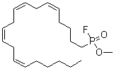 CAS 登录号：188404-10-6， P-(5Z,8Z,11Z,14Z)-5,8,11,14-二十碳四烯-1-基-氟膦酸甲酯