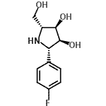 CAS#: 188744-96-9, (2S,3S,4R,5R)-2-(4-Fluorophenyl)-5-(Hydroxymethyl)-3,4-Pyrrolidinediol