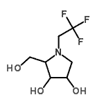 CAS 登录号：188905-44-4， 2-(羟基甲基)-1-(2,2,2-三氟乙基)-3,4-吡咯烷二醇