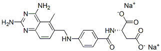 CAS#: 18921-69-2, N-(4-(((2,4-Diamino-5-methyl-6-quinazolinyl)methyl)amino)benzoyl)-L-aspartic acid disodium salt